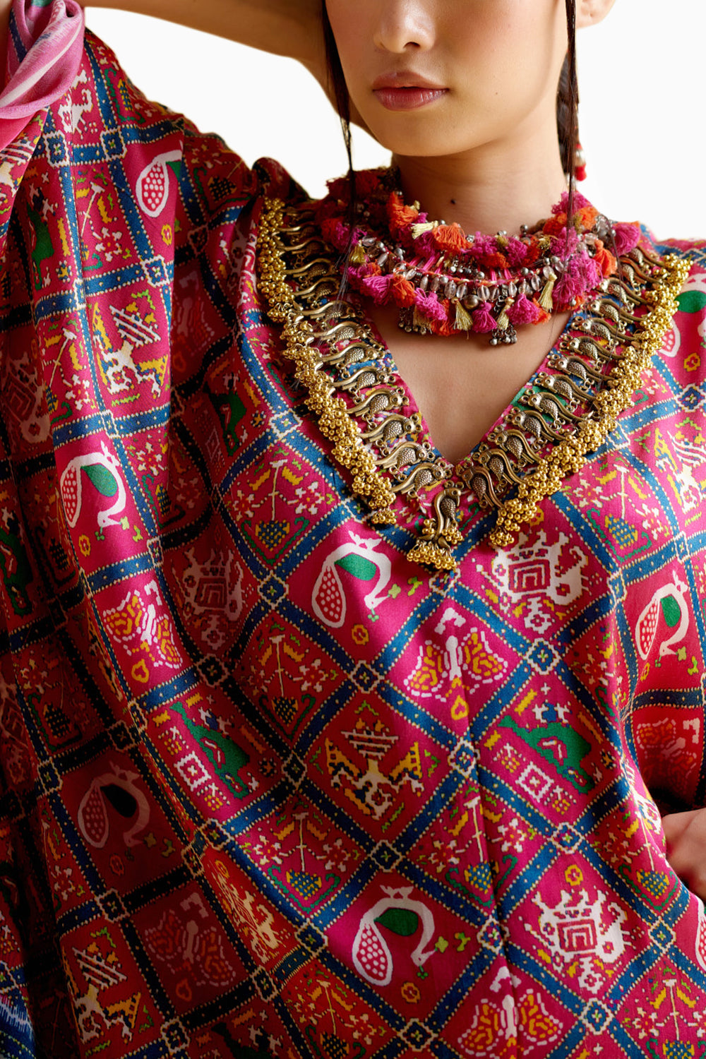 Advaita Fushia Kaftan