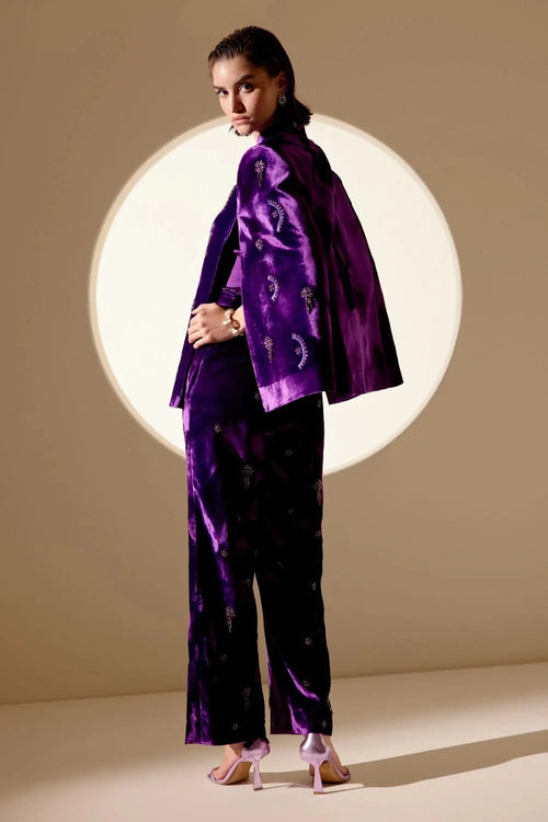 Purple EnchantÃƒÂ© Cape And Pants Set