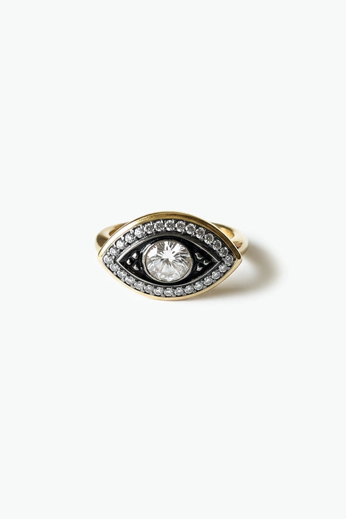 Gold Evil Eye Ring