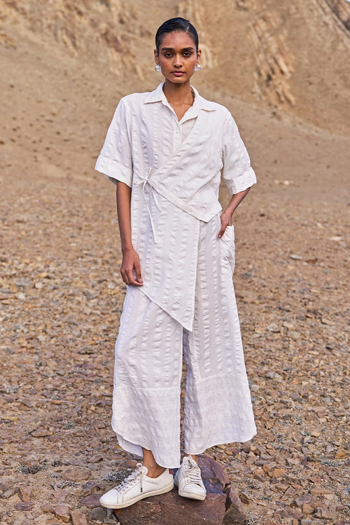 Asymmetric Hem Side Tie Set