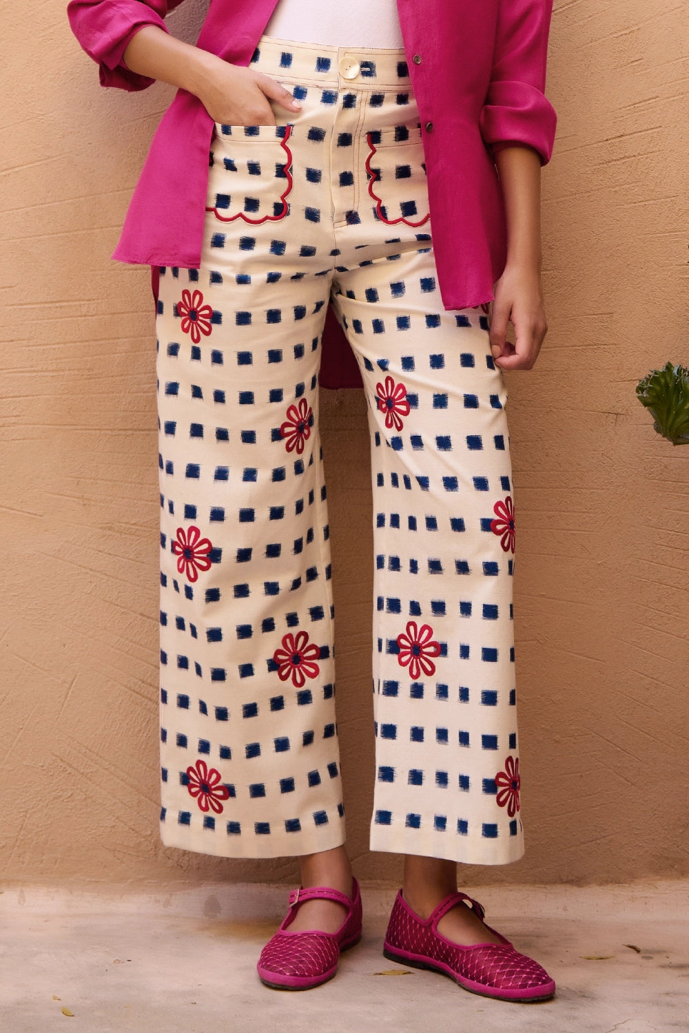 Costal Check Trousers