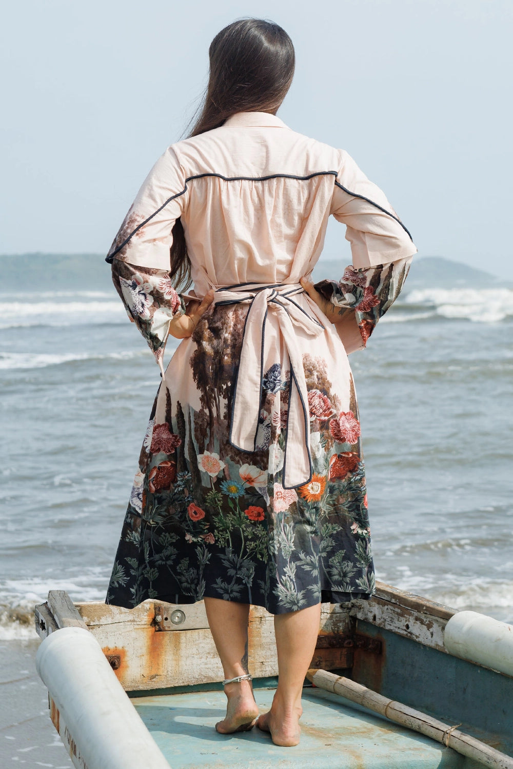 Peach Forest Crump Shirt Dress
