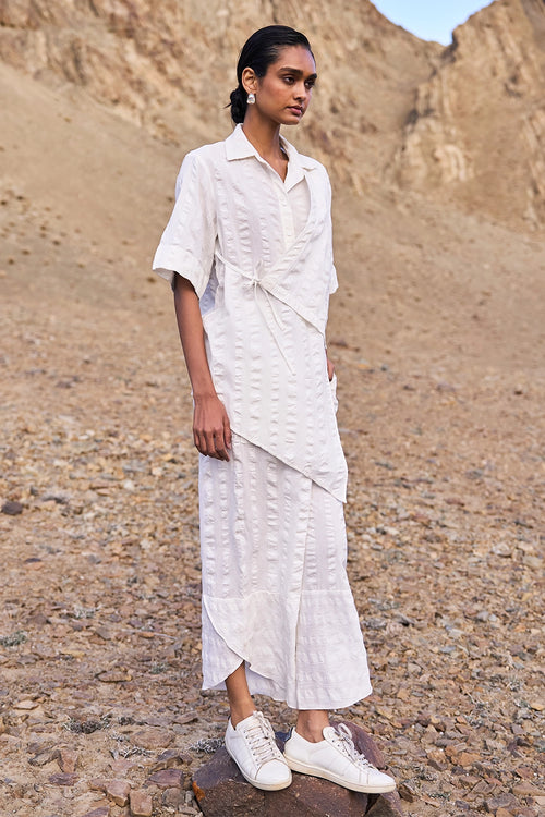 Asymmetric Hem Side Tie Set