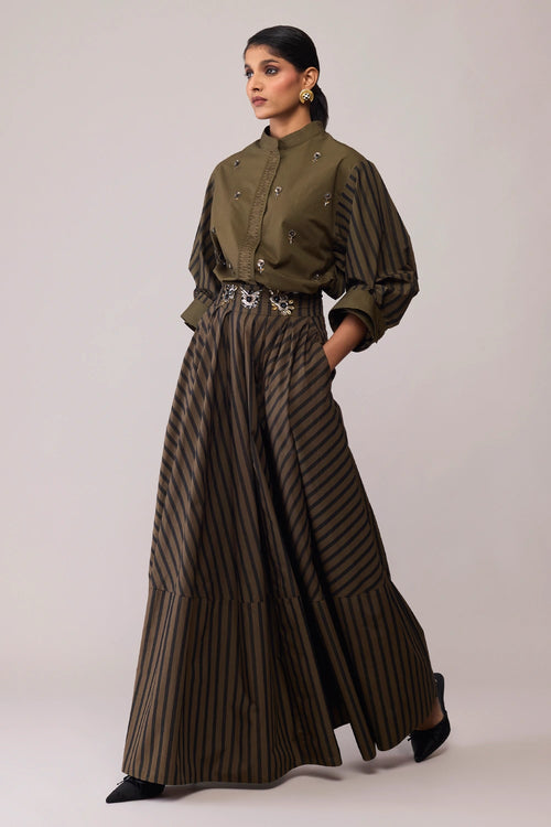 Fleur Olive Skirt