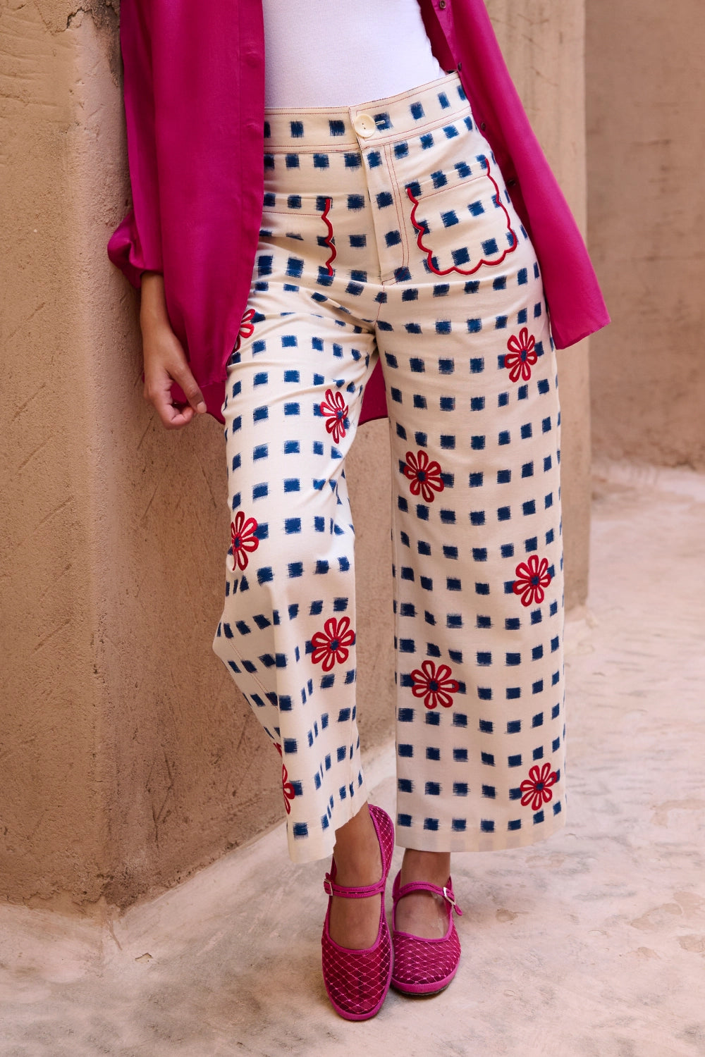 Costal Check Trousers