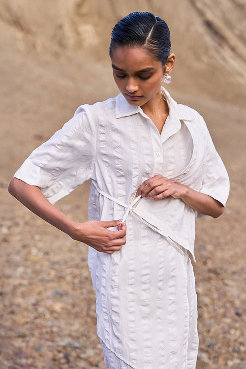 Asymmetric Hem Side Tie Set
