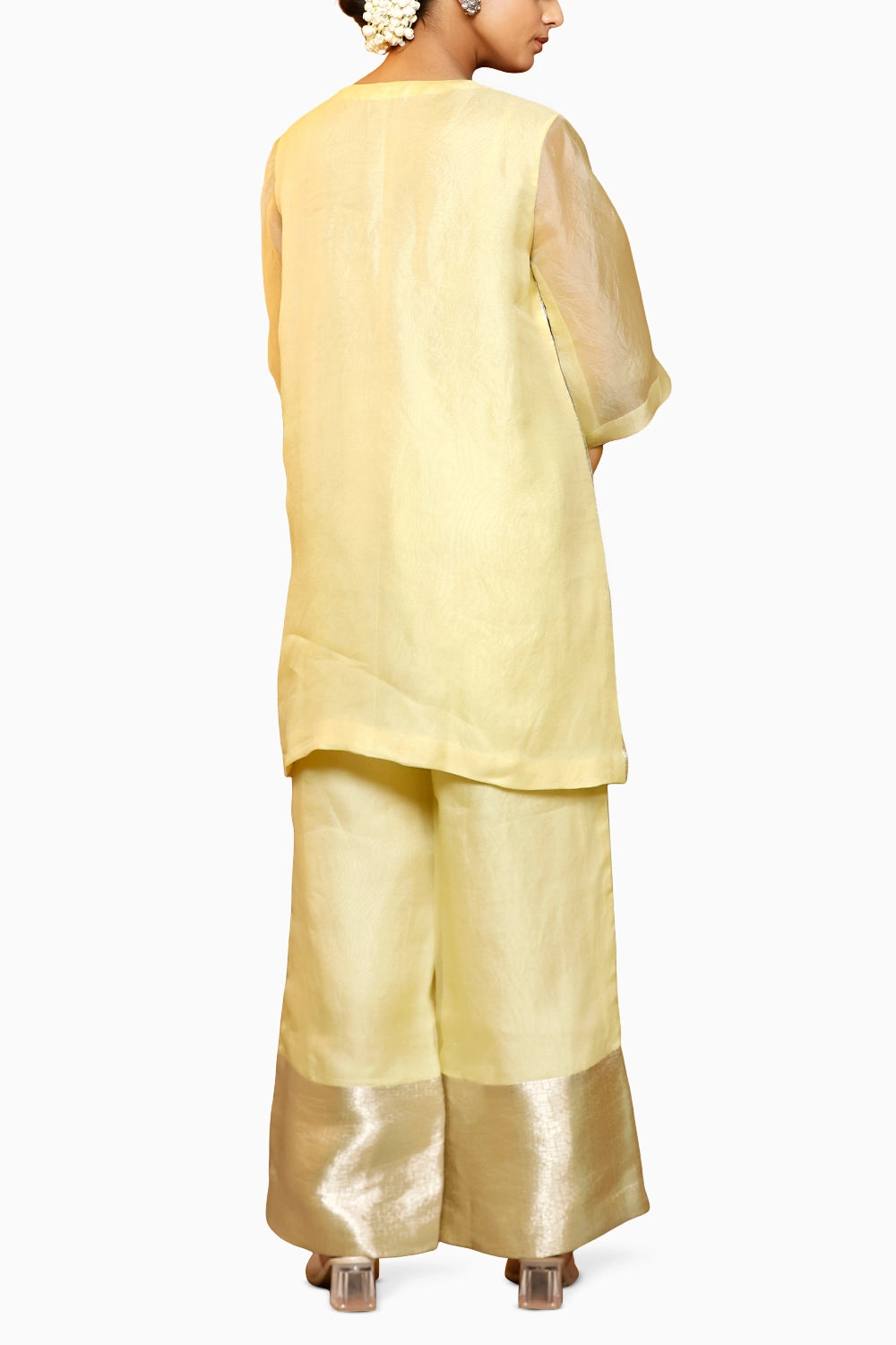 Sehej Yellow Short Kurta Set