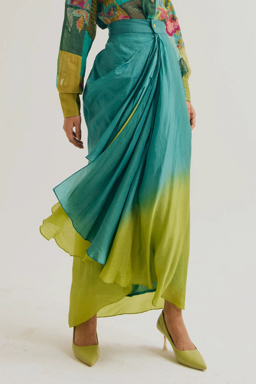 Vinca Turquoise Green Skirt