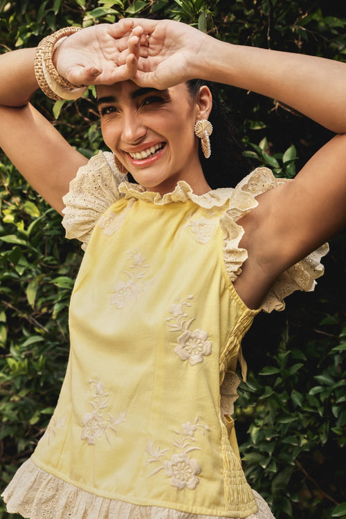 Butter Cup Yellow Blouse