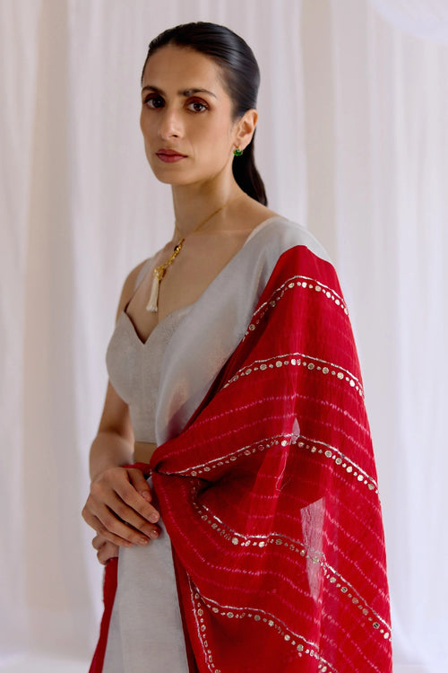 Nazneen Saree With Sitara Blouse