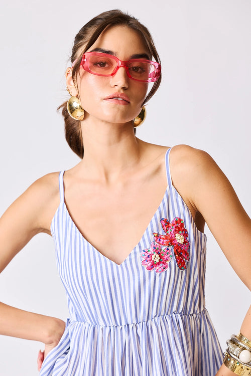 Seaside Blossom Maxi Dress