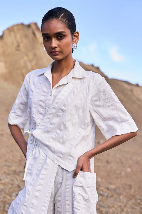 Asymmetric Hem Side Tie Set