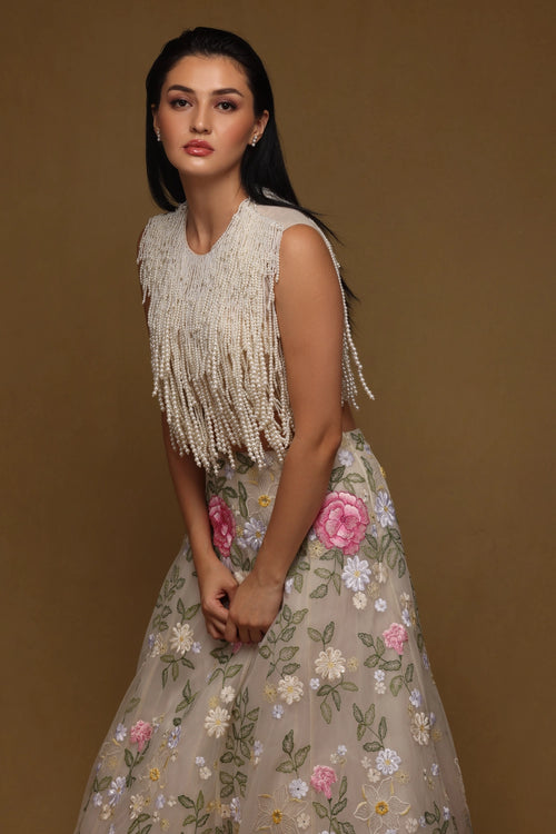 Multi Floral Lehenga Set