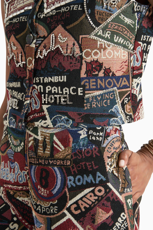 Stamp Jacquard Jacket
