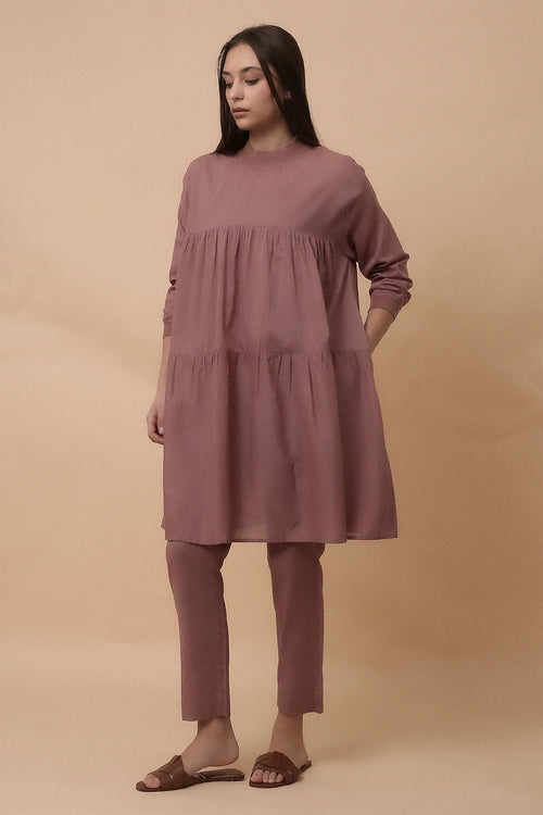 Blush Mul Rib Vena Co-ord Set