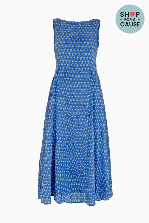 Blue Jawai Dress