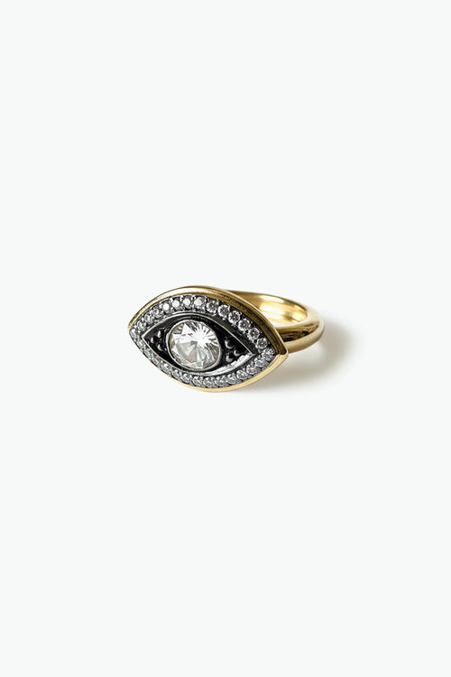 Gold Evil Eye Ring