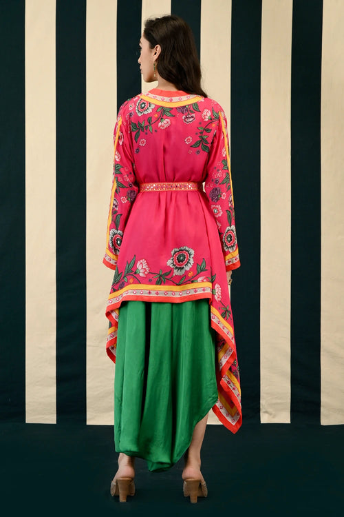 Gulmohar Lata Cape with Surajmuki Dress