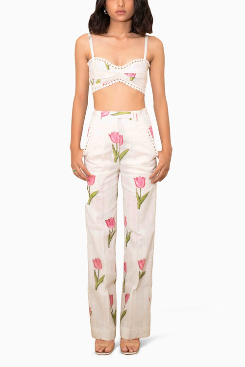 Tuscany Tulip Printed 3 Piece Set