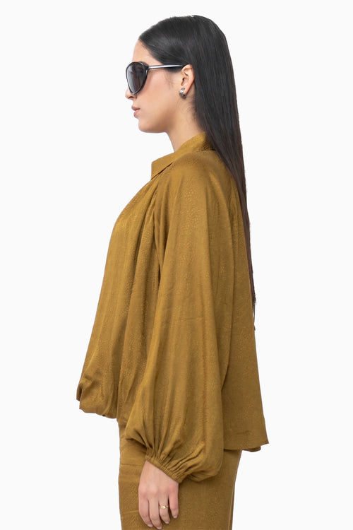 Mustard Clay Kiss Top