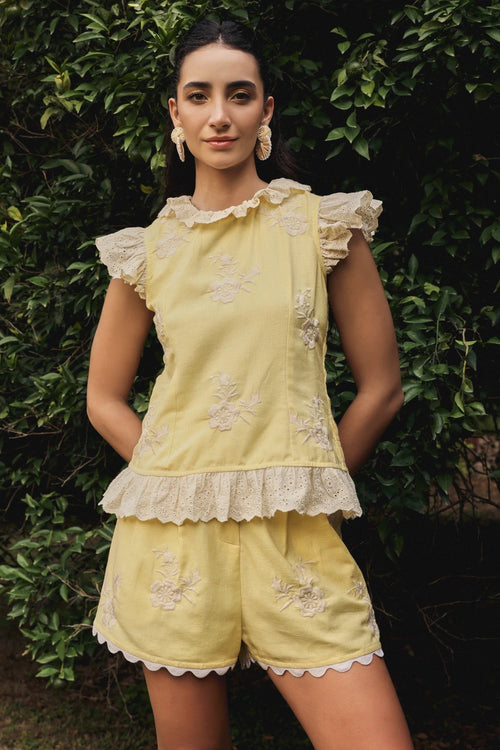 Butter Cup Yellow Blouse