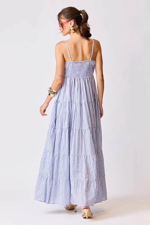 Seaside Blossom Maxi Dress