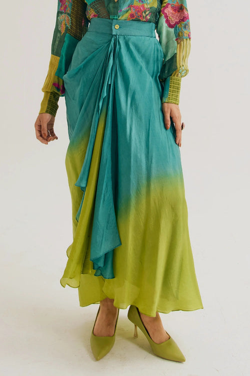 Vinca Turquoise Green Skirt