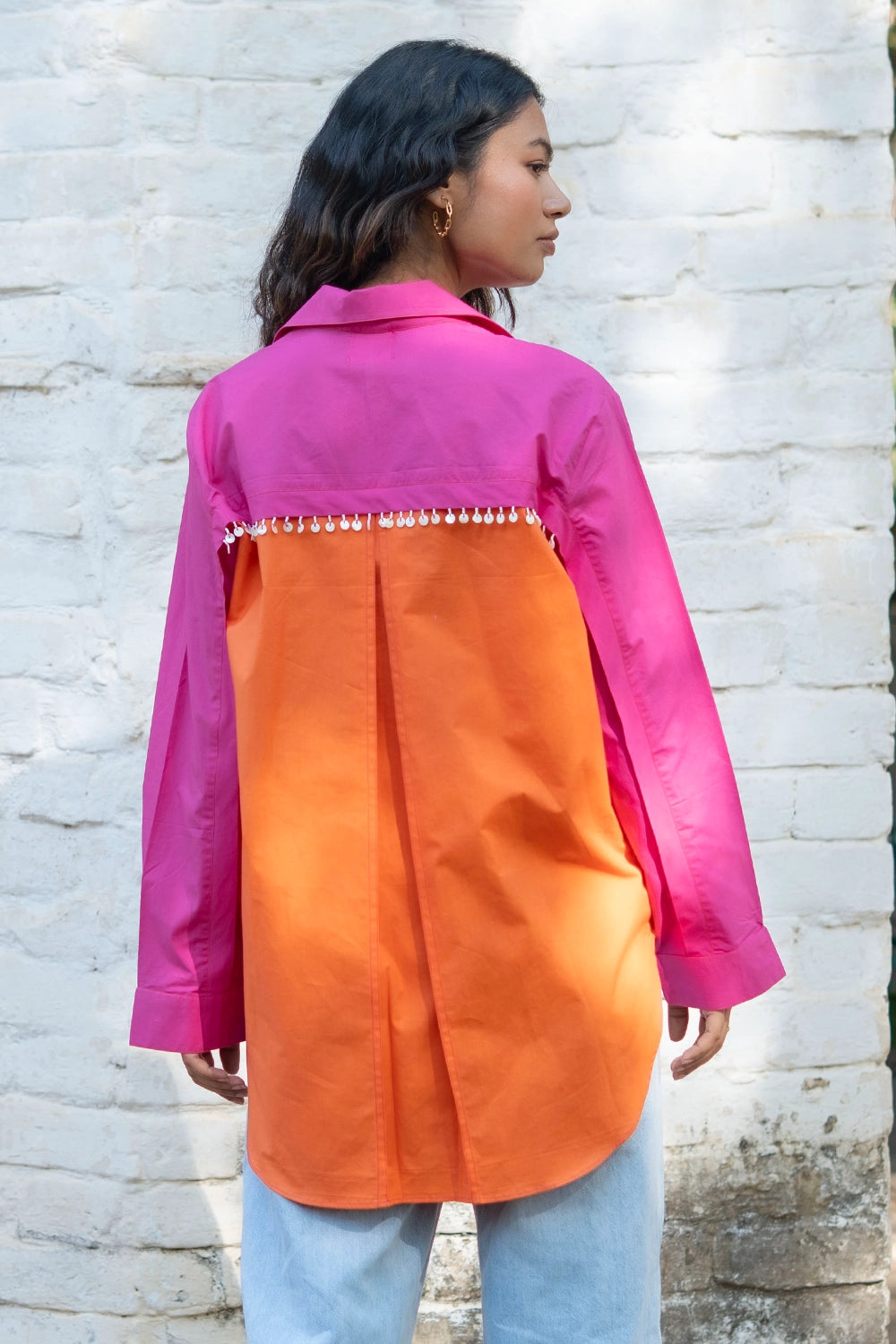 Orange Pink Veinna Shirt