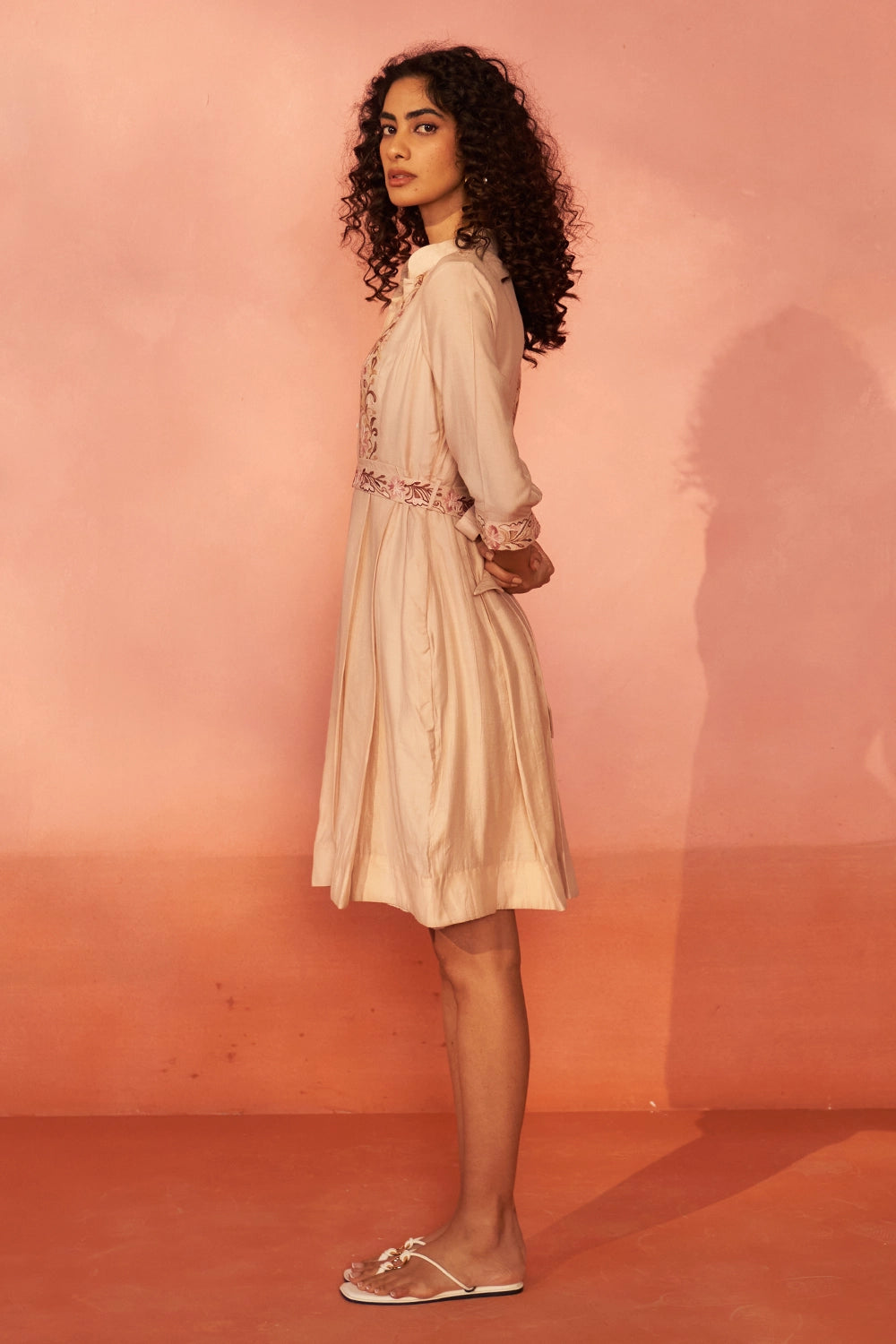 Chandni Chanderi Blush Dress