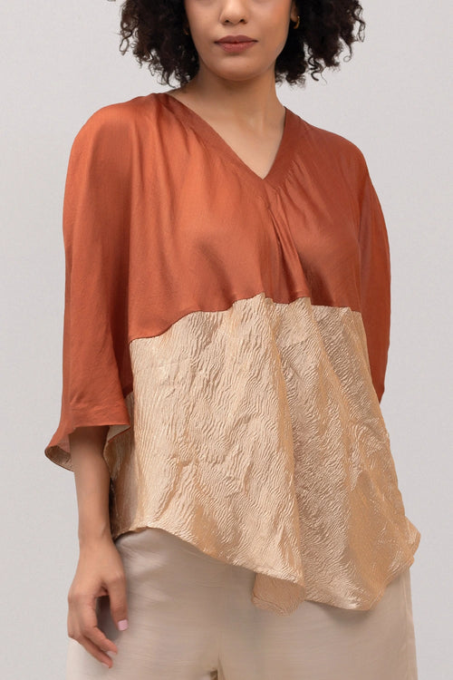 Eeda Varq Brown Horizon Top