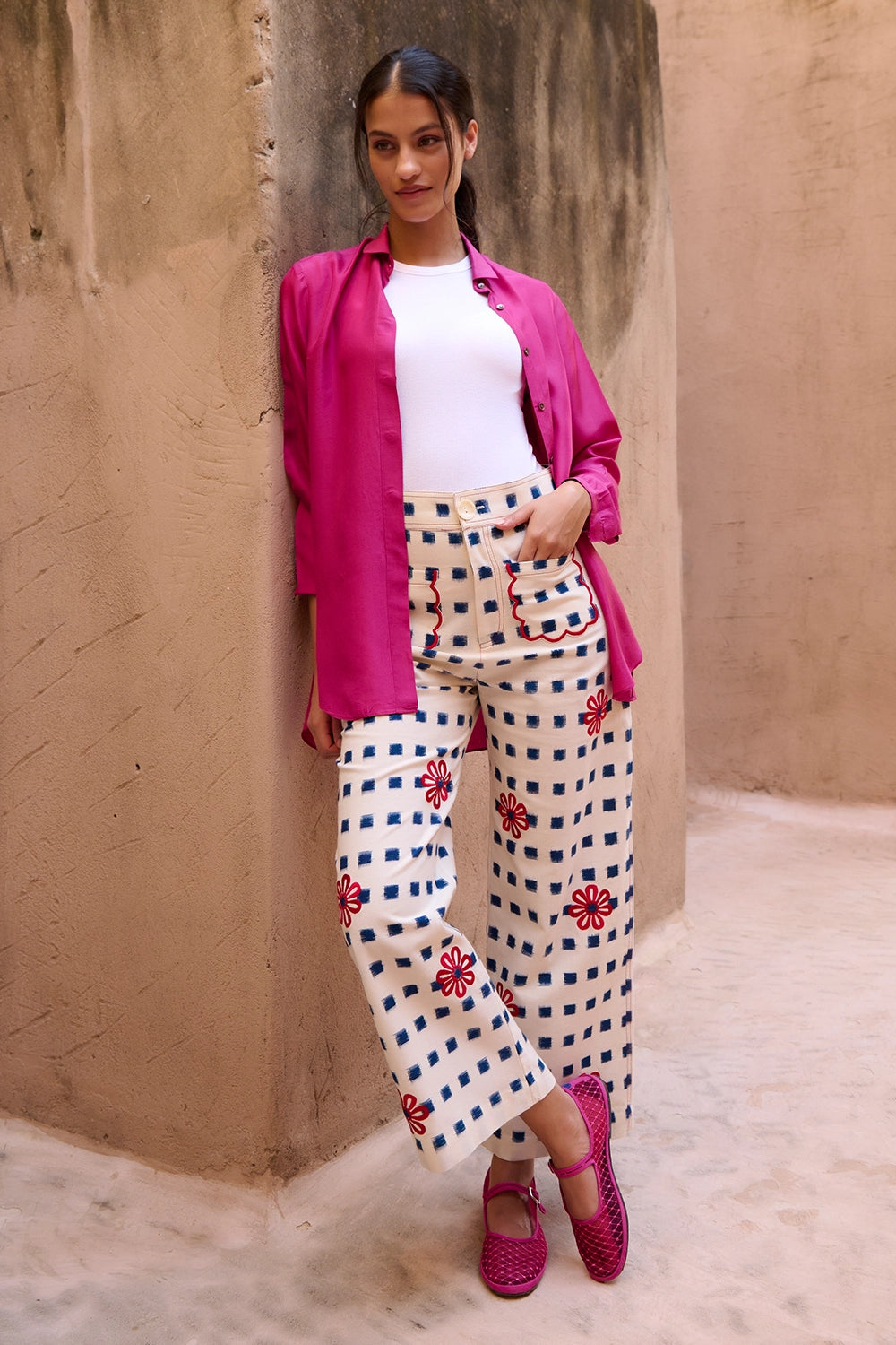Costal Check Trousers