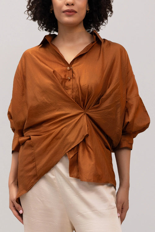 Eeda Spotlight Camel Twist Shirt