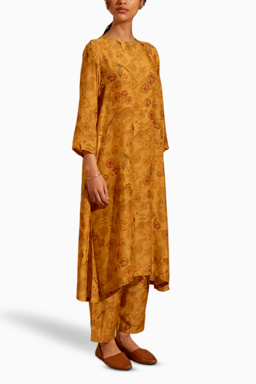 Mustard Aster Kurta Set