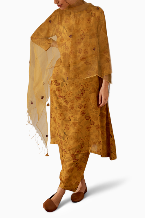 Mustard Aster Kurta Set