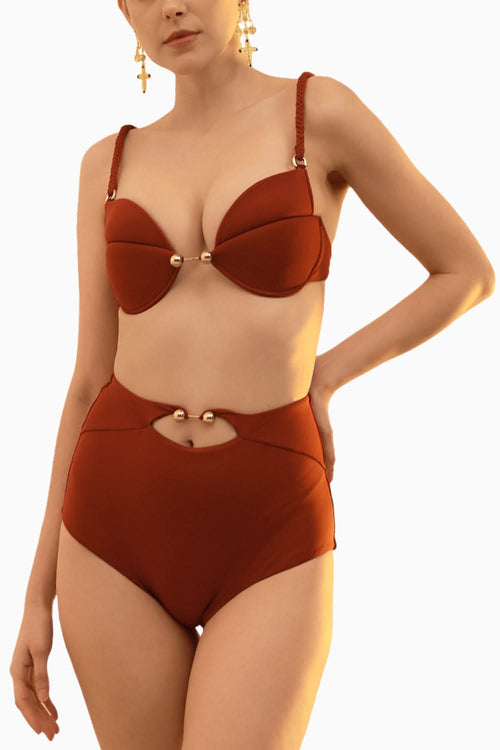 Bronze Folium Bikini Set