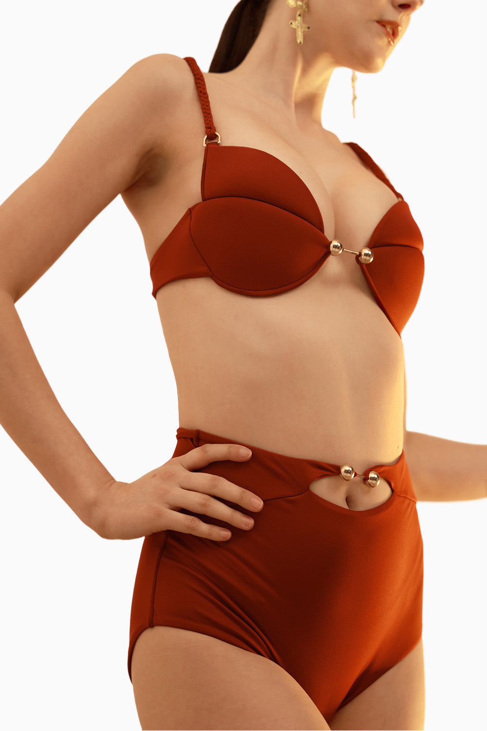 Bronze Folium Bikini Set