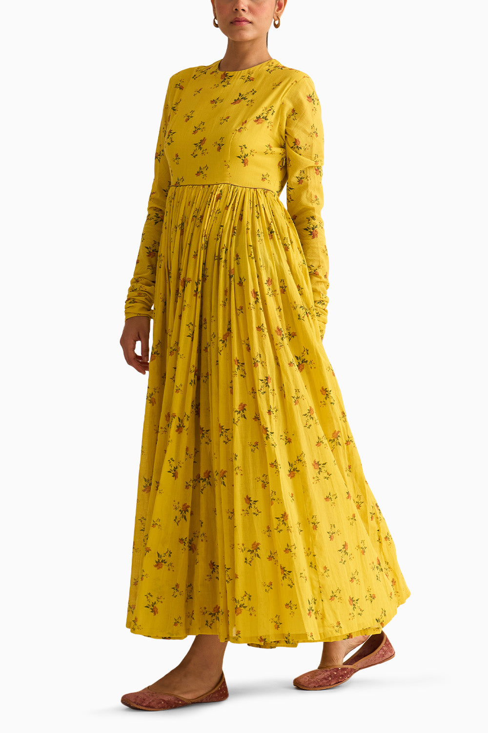 Chintz Yellow Ghoomar Anarkali Set