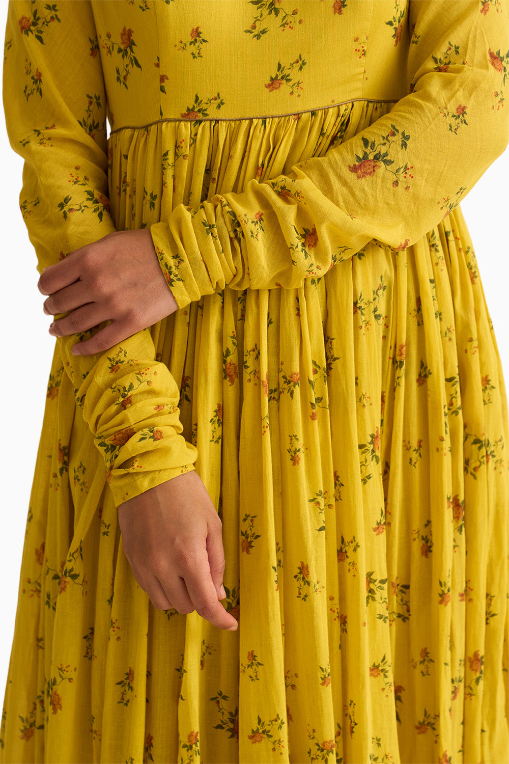 Chintz Yellow Ghoomar Anarkali Set