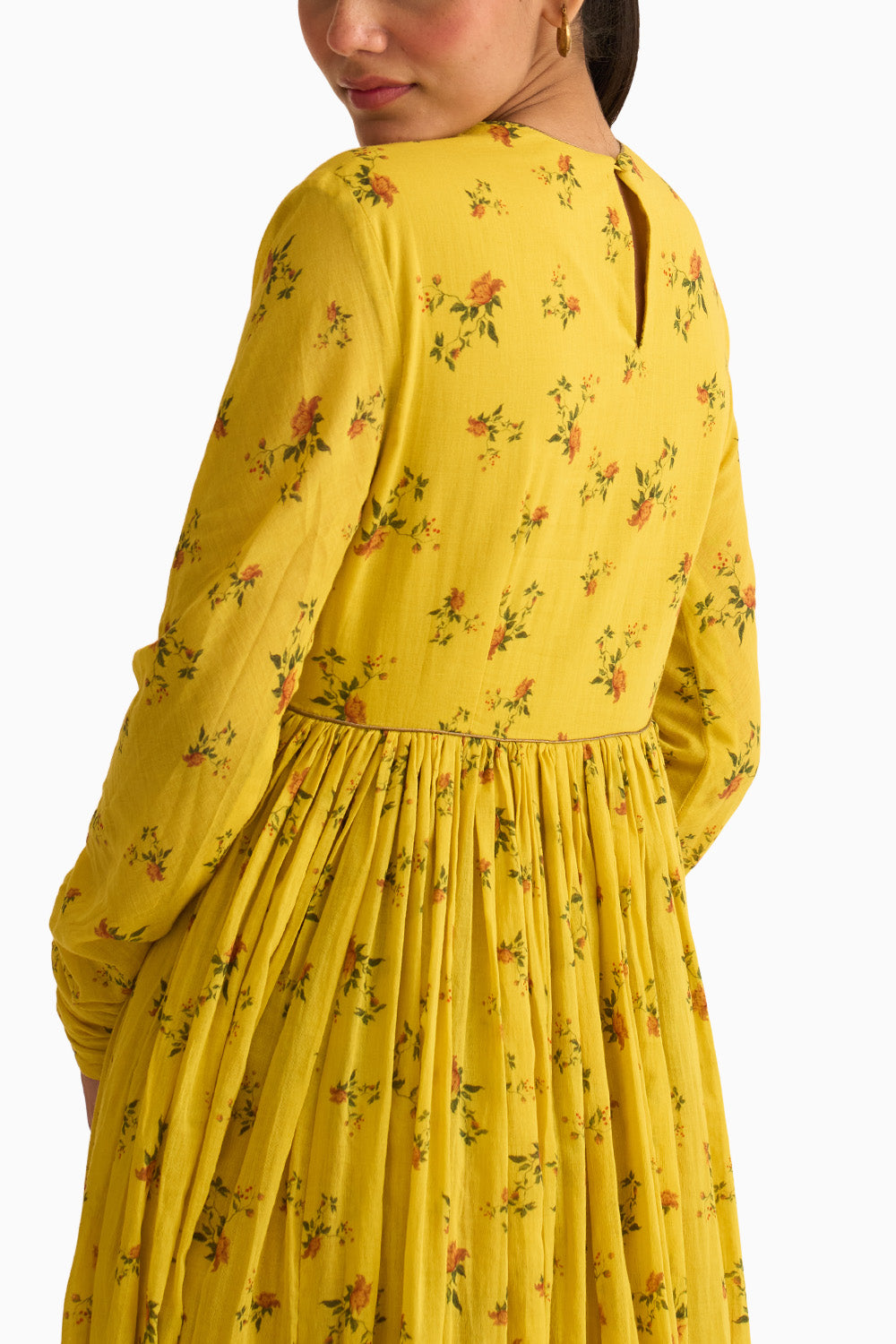 Chintz Yellow Ghoomar Anarkali Set