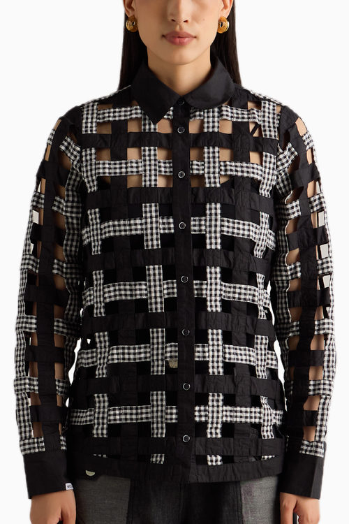 Black Weave Shirt