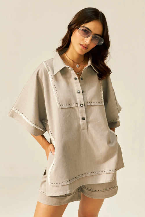 Pearl Mini Kaftan Co-ord Shorts
