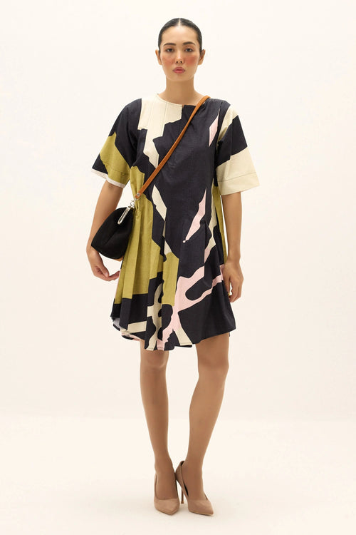 Blue Multi Feylen Dress