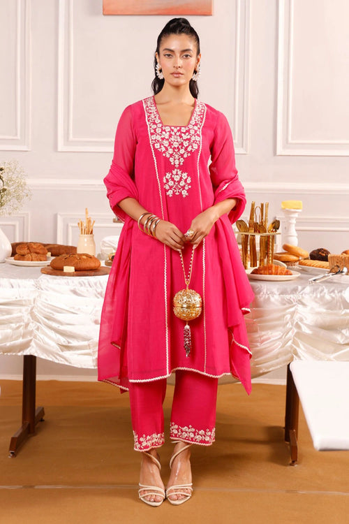 Chahat Pink Kurta Set