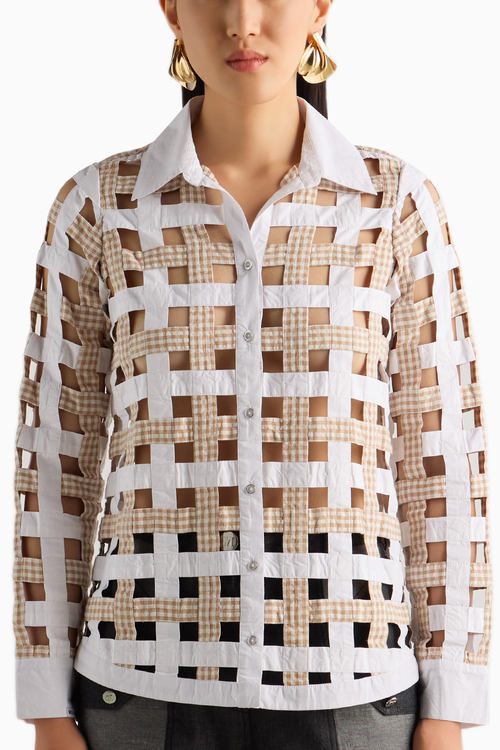 Beige Weave Shirt
