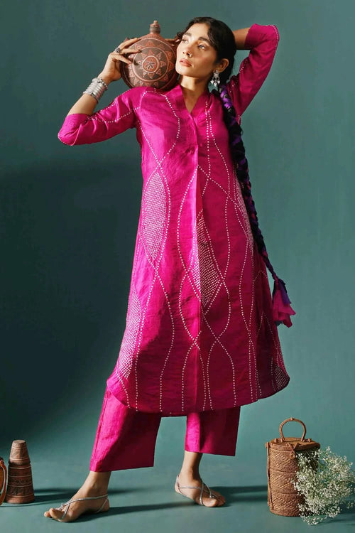 Magenta Maze Coord Set