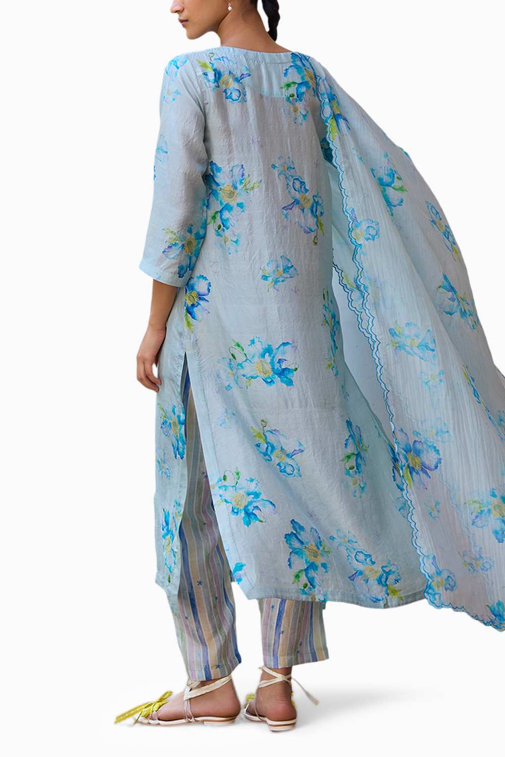 Dawn Poppy Blue Kurta Set