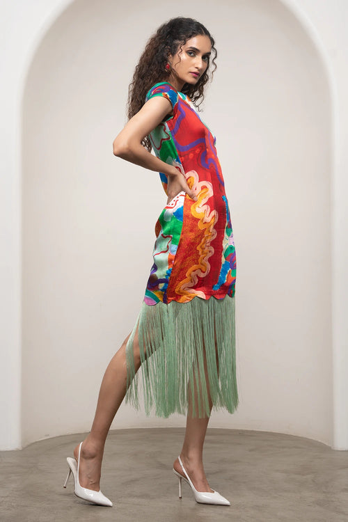 Alya Fringe Dress