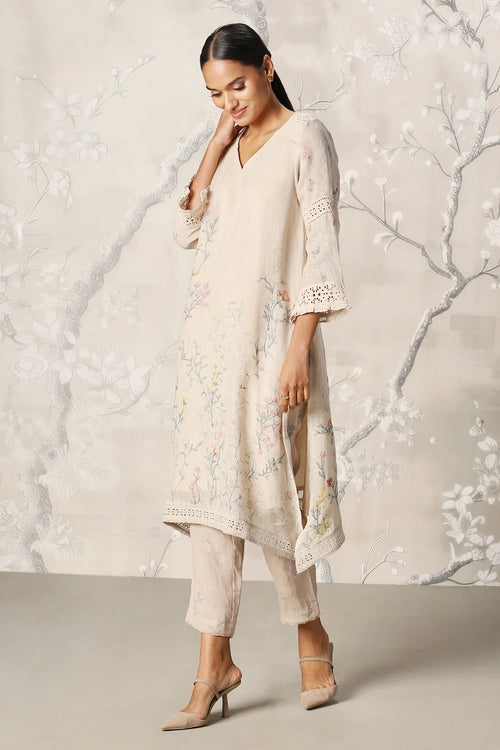 Walk in the Clouds Fly Free Sand Tunic and Pant Set