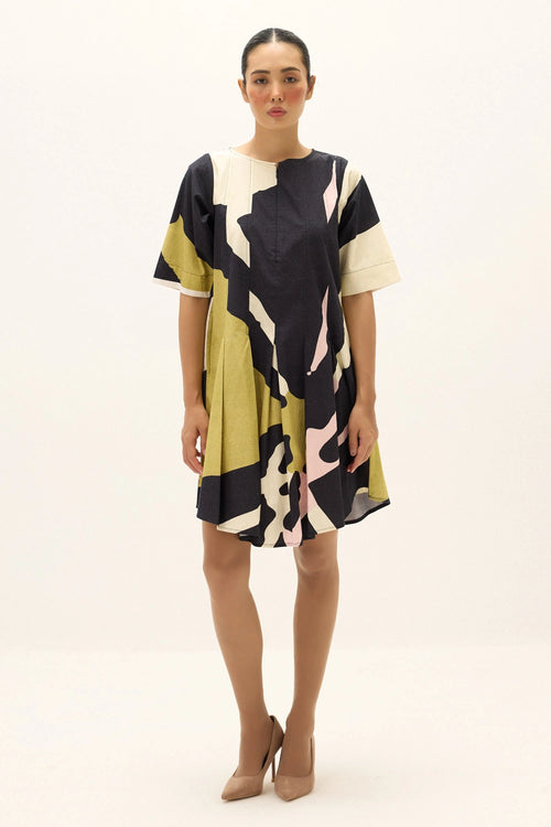 Blue Multi Feylen Dress