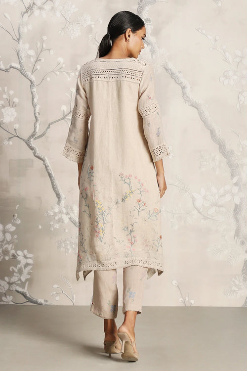 Walk in the Clouds Fly Free Sand Tunic and Pant Set